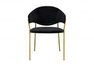 Krzesła tapicerowane welurem Naomi / złote nogi, krzesła naomi, krzesła welurowe