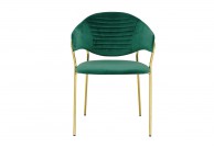 Krzesła tapicerowane welurem Naomi / złote nogi, krzesła naomi, krzesła welurowe