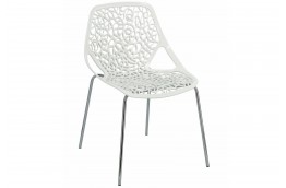 Ażurowe krzesła cepelia - czarne / białe