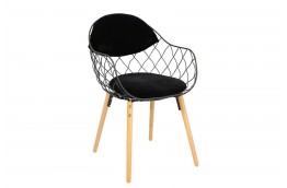 Krzesło designerskie z bukowymi nogami jahi