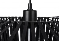Designerska czarna lampa wisząca Capelo 140 cm, czarny żyrandol capelo, czarne lampy
