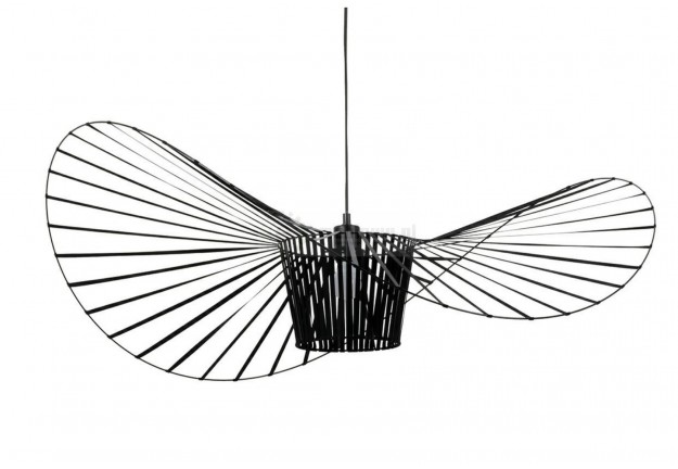 Designerska czarna lampa wisząca Capelo 140 cm, czarny żyrandol capelo, czarne lampy