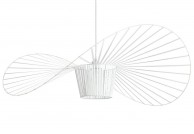 Designerska biała lampa wisząca Capelo 140 cm, biała duża lampa loftowa capelo