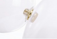 Szklana lampa wisząca Capri - 60 LED - złota, szklany żyrandol, lampa szklane kule capri