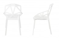 białe krzesła ogrodowe gap, białe krzesła nowoczesne gap, krzesła gap białe