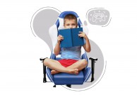 Fotel gamingowy dla dzieci Ranger 6.0 / Niebieski, gamingowe fotele dla dzieci Ranger, polskie fotele dla dzieci