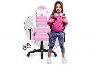 Fotel gamingowy dla dzieci Ranger 6.0 / Różowy, fotele gamingowe dla dzieci huzaro