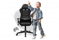 Fotel gamingowy dla dzieci Ranger 6.0 / Czarny, fotele gamingowe dla dzieci Ranger Huzaro