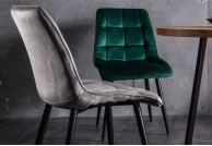 KRZESŁACHIC MATT VELVET / CZARNE NOGI, nowoczesne krzesła chic matt velvet