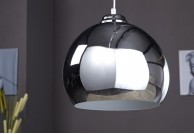 srebrny żyrandol, lampa wisząca Chromagon, oświetlenie do salonu, oświelenie do jadalni , nowoczesny żyrandol srebrny