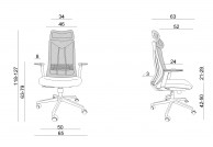 Czarny ergonomiczny fotel biurowy Concept, fotele ergonomiczne