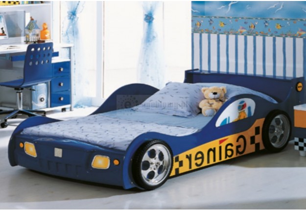  łóżko-dziecęce, łóżko-samochód, łóżko-dla-dziecka, łóżko-dziecięce, niebieskie,