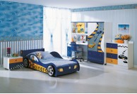  łóżko-dziecęce, łóżko-samochód, łóżko-dla-dziecka, łóżko-dziecięce, niebieskie,