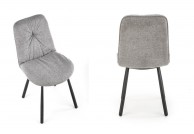 Szare krzesło tapicerowane Cris, krzesła tapicerowane nowoczesne Cris