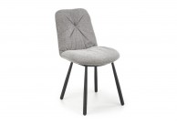 Szare krzesło tapicerowane Cris, krzesła tapicerowane nowoczesne Cris
