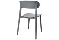 Krzesło z polipropylenu Nikon, szare krzesła z polipropylenu Nikon, krzesła plastikowe