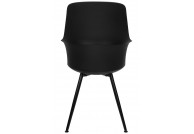 Czarne krzesło z polipropylenu Brazo High, czarne krzesła z tworzywa