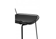 Metalowe krzesło Miles + ekoskóra, metalowe krzesła w stylu industrialnym miles