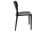 Czarne krzesła z polipropylenu Agat Premium, czarne krzesła klasyczne agat premium