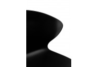 Czarny hoker z polipropylenu 100 cm ALI, czarne hokery barowe loftowe