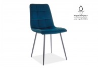 Krzesło Mila Matt Velvet - 8 kolorów / czarne nogi, krzesła tapicerowane mila matt