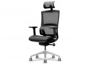 Szary, ergonomiczny fotel biurowy Expert 6.0, fotele ergonomiczne