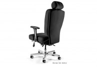 Czarny ergonomiczny fotel biurowy Major, fotele ergonomiczne biurowe Major
