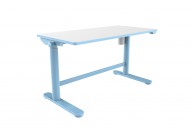 Regulowane elektrycznie biurko dla dzieci 100x50 cm / niebieski, biurka do pokoju dziecka