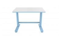 Niebieskie biurko dla dzieci z regulacją Pilar, biurka regulowane dla dzieci, biurko niebieskie