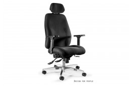 Czarny fotel ergonomiczny ultima