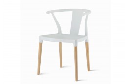 Krzesło wishbone polipropylen / drewno
