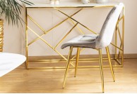 krzesło nowoczesne , krzesło ze złotymi nogami , krzesło w stylu glamour , krzesło do jadalni , krzesło do salonu