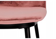 krzesła tapicerowane, krzesła diego różowe, krzesła z weluru diego