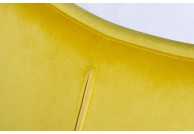 Fotel Egg Velvet tapicerowany welurem - żółty, fotele tapicerowane welurem egg