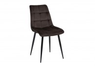 krzesła z aksamitu chic velvet brązowe