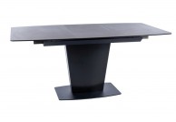 Stół rozkładany czarny 120-160 cm Unimak, stoły czarne rozkładane 120-160 cm unimak