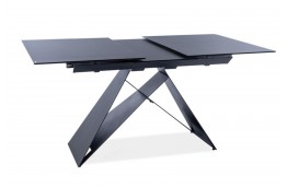Stół rozkładany, czarny 120-160 cm vagar