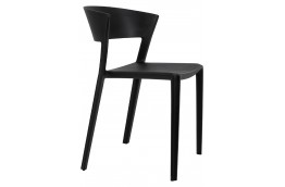 Krzesło czarne z polipropylenu Jasper