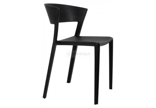 krzesło nowoczesne , krzesło czarne , krzesło z popipropylenu , krzesło plastikowe