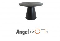Stół okrągły 120 cm Angel, stół czarny okrągły 120 cm angel, stoły okrągłe