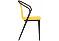 Krzesło z polipropylenu Vincent - 3 kolory, krzesło do ogrodu vincent, krzesło żółte vincent