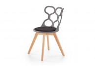 krzesło gracja do jadalni, krzesła w stylu skandynawskim, krzesło k308 szare