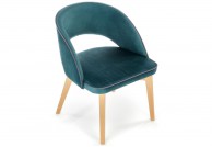 Krzesło tapicerowane z bukowymi nogami Marino, krzesło z bukowymi nogami Marino