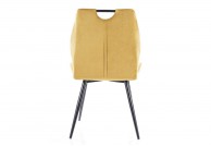 Krzesło tapicerowane tkanina velvet Arco, krzesło do jadalni arco velvet
