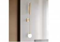 Lampa ścienna złota Lucca, kinkiet ścienny lucca, lampa dekoracyjna na ścianę