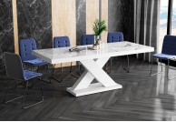 Stół rozkładany xenon - promocja, stół z marmurowym blatem xenon