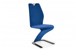 Pikowane krzesło nowoczesne z tkaniny velvet Fangor, krzesła nowoczesne fangor