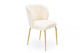Krzesło tapicerowane Vinci / tkanina boucle, krzesło do salonu vinci