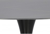 Stół okrągły 90 cm Skinny Premium Stone - czarny i biały, stół okrągły marmur skinny