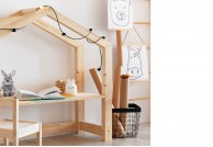 Biurko dla dzieci domek Tori, biurko dziecięce drewniane Tori, biurko domek